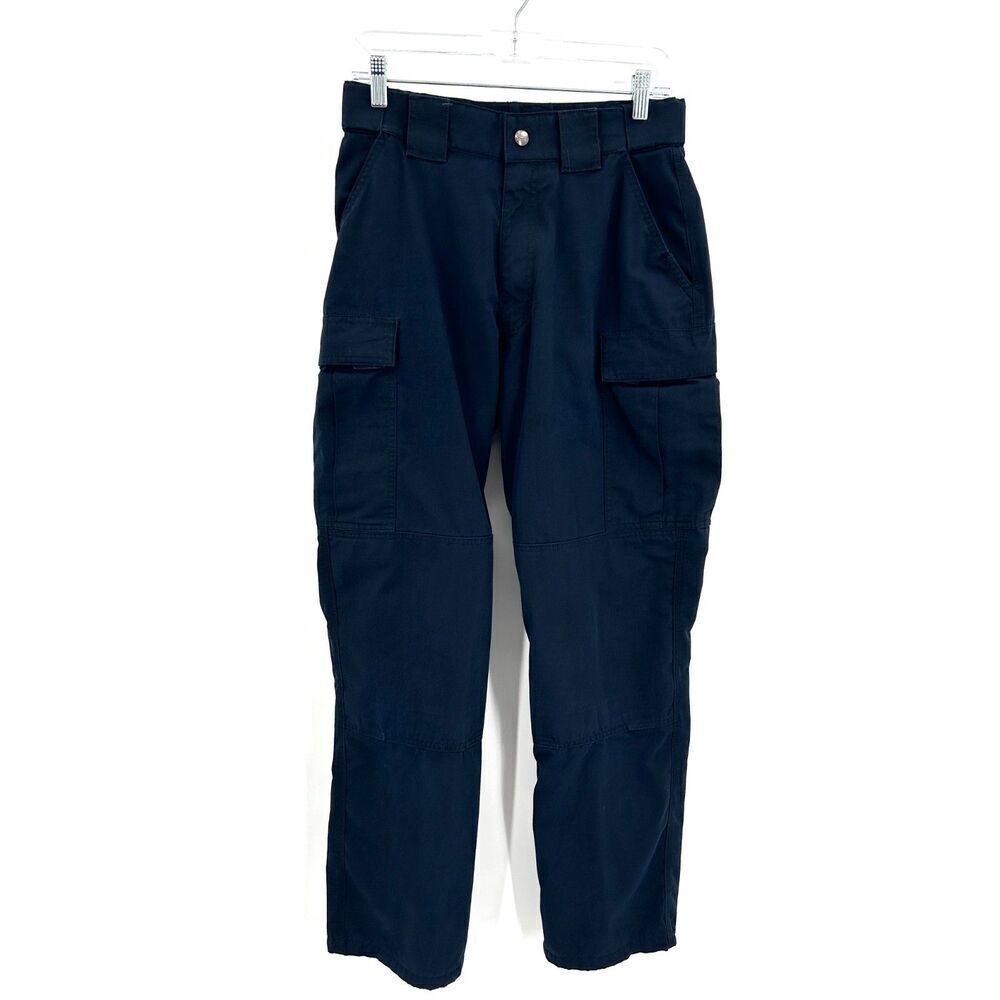 5.11 Tactical Men's Navy Blue Ripstop Cargo Straight Leg Pants Size Medium